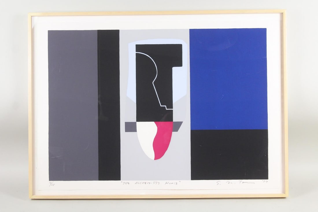 Shinsuke Notomi Abstract Silkscreen Print "The Alchemist's House" (1 of 10)