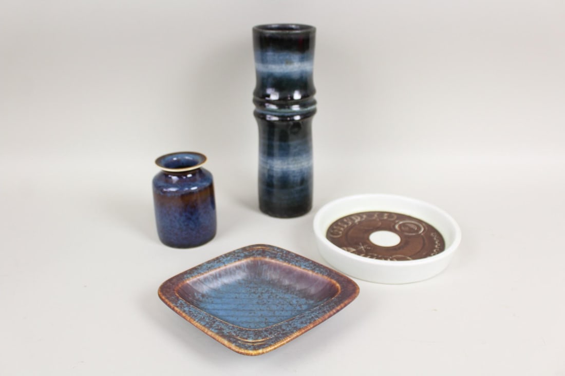 Lot of 4 Rorstrand Sweden Ceramic Dishes Vases, Sarek, Gunnar Nylund (1 of 17)