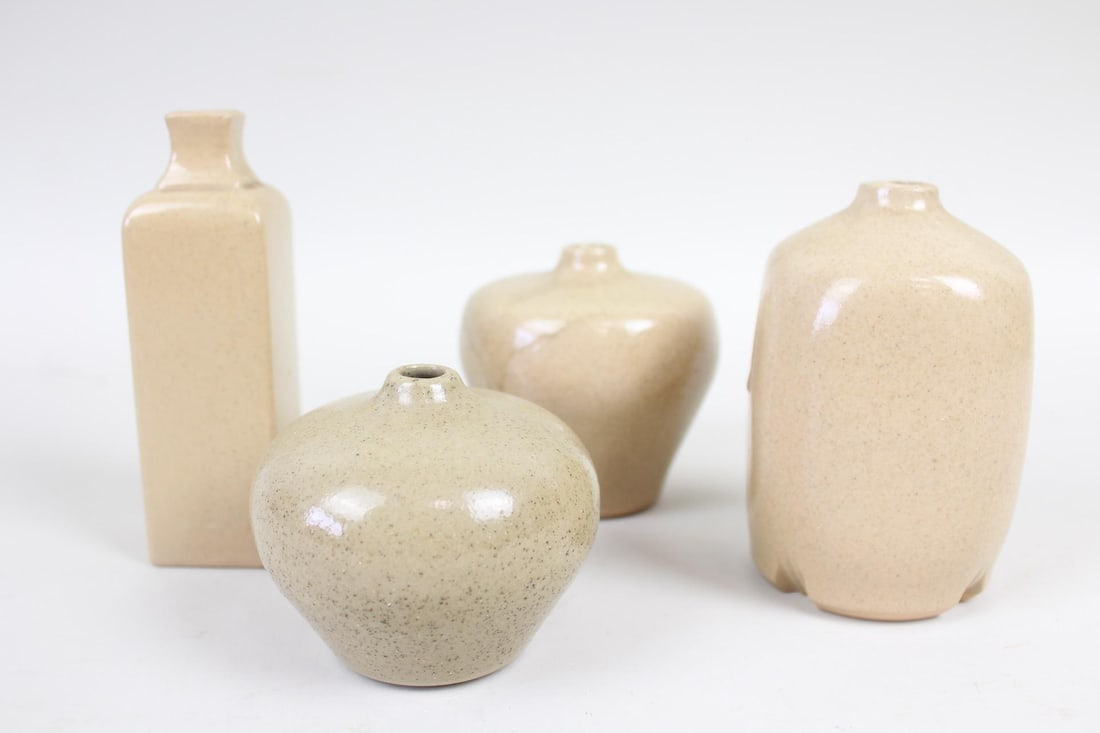 Lot of 4 Mid-Century Modern Pottery Bud Vases, Mikasa (1 of 9)
