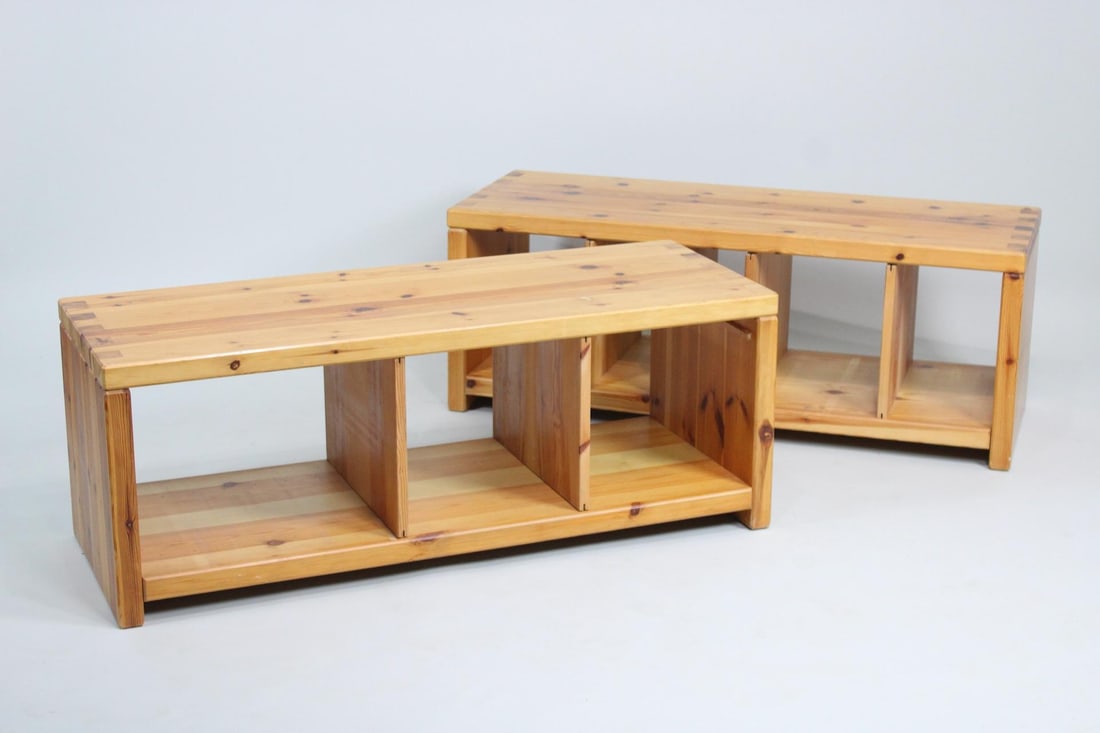 Pair of Mid-Century Danish Modern Aksel Kjersgaard Pine Storage Benches (1 of 8)
