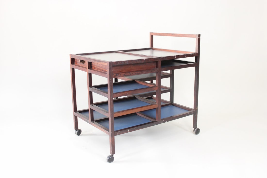 Bodil Kjaer Brazilian Rosewood Serving Cart (1 of 12)