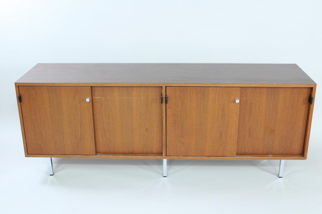 Florence Knoll Credenza, Leather Pulls, 1 of 2 (1 of 14)