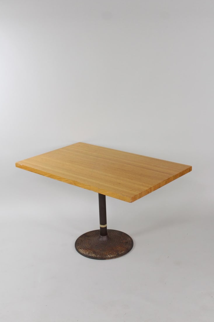 Butcher Block & Iron Table, Ilmari Tapiovaara for ICF Furniture, 2 of 3 (1 of 8)