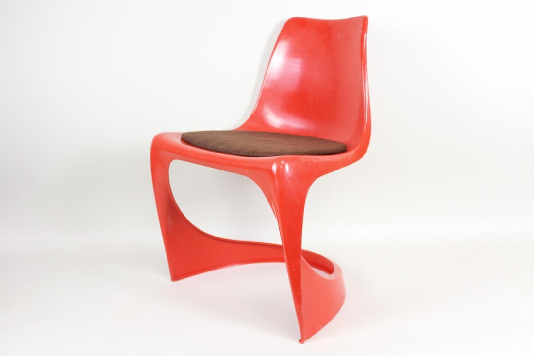 Space Age Red Model 290 Chair, Steen Ostergaard 1960s (1 of 14)