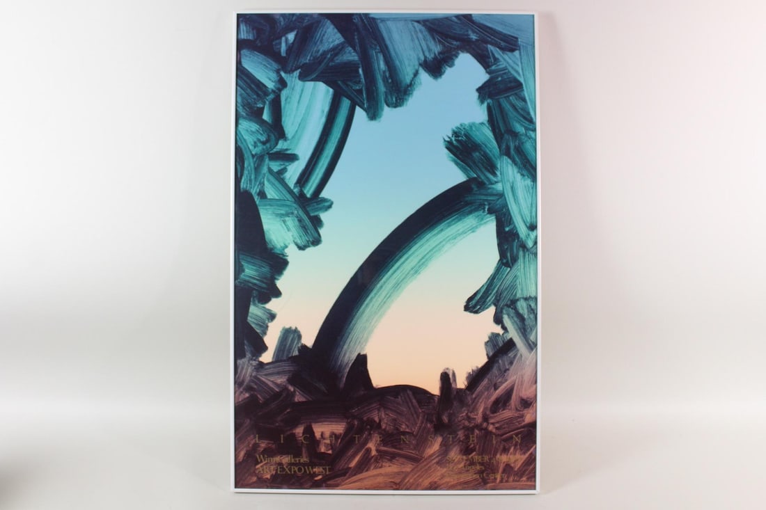 Gary Lichtenstein Abstract Exhibition Poster Art Expo West 1980 (1 of 12)