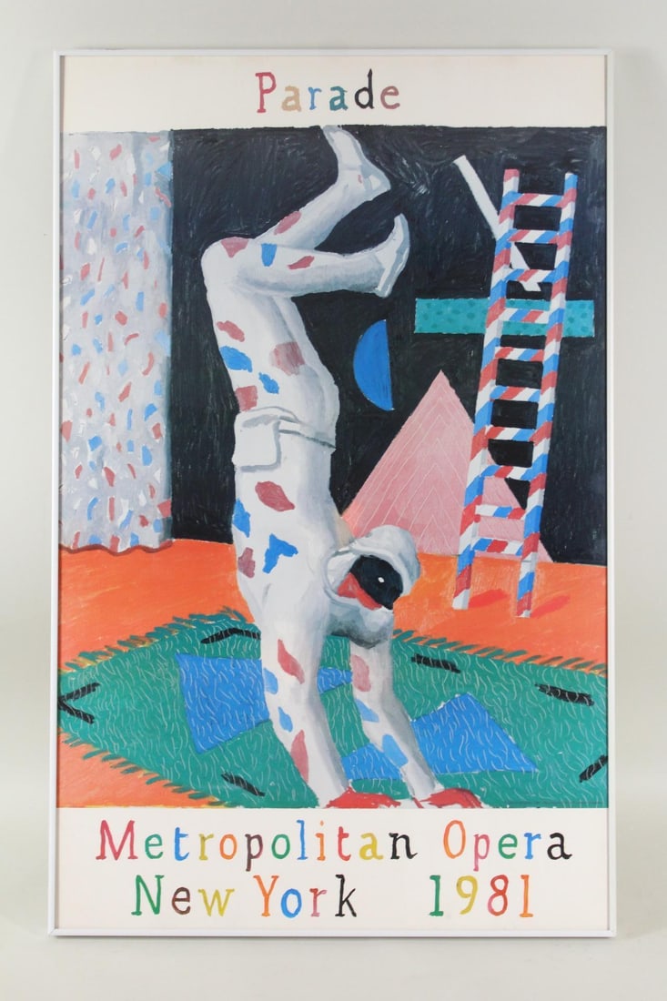 David Hockney "Parade" Poster for the Metropolitan Opera 1981 (1 of 9)
