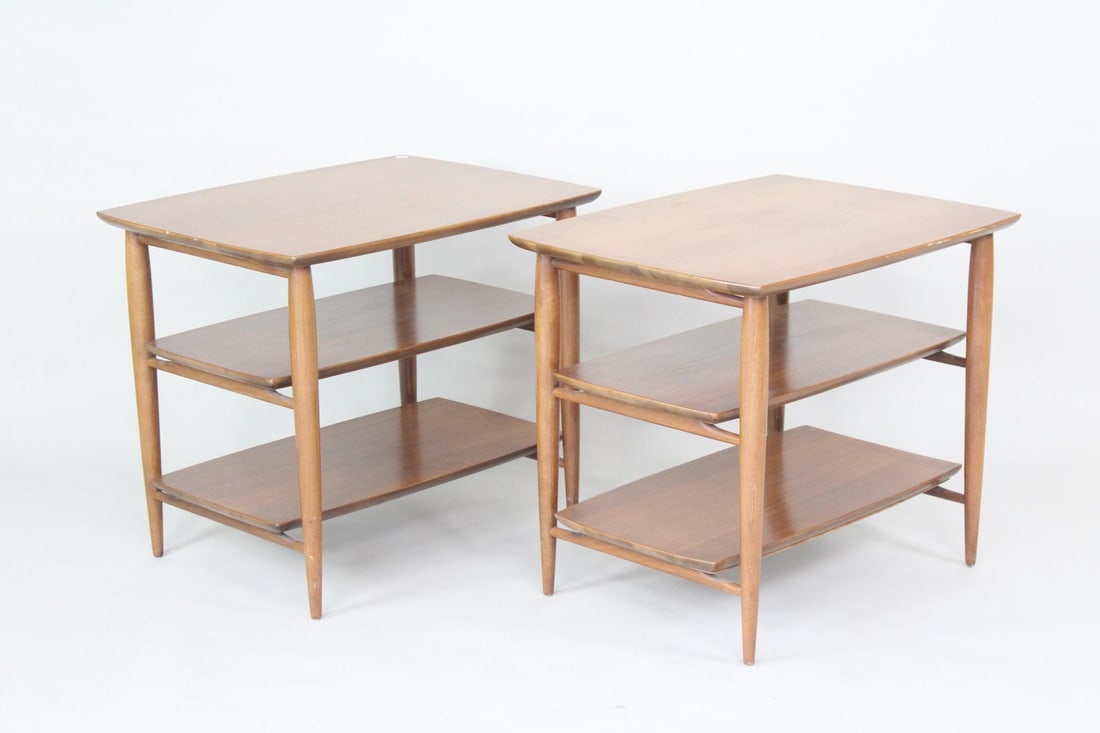 Pair of Mid-Century Modern Heritage Henredon Wooden Side Tables (1 of 10)