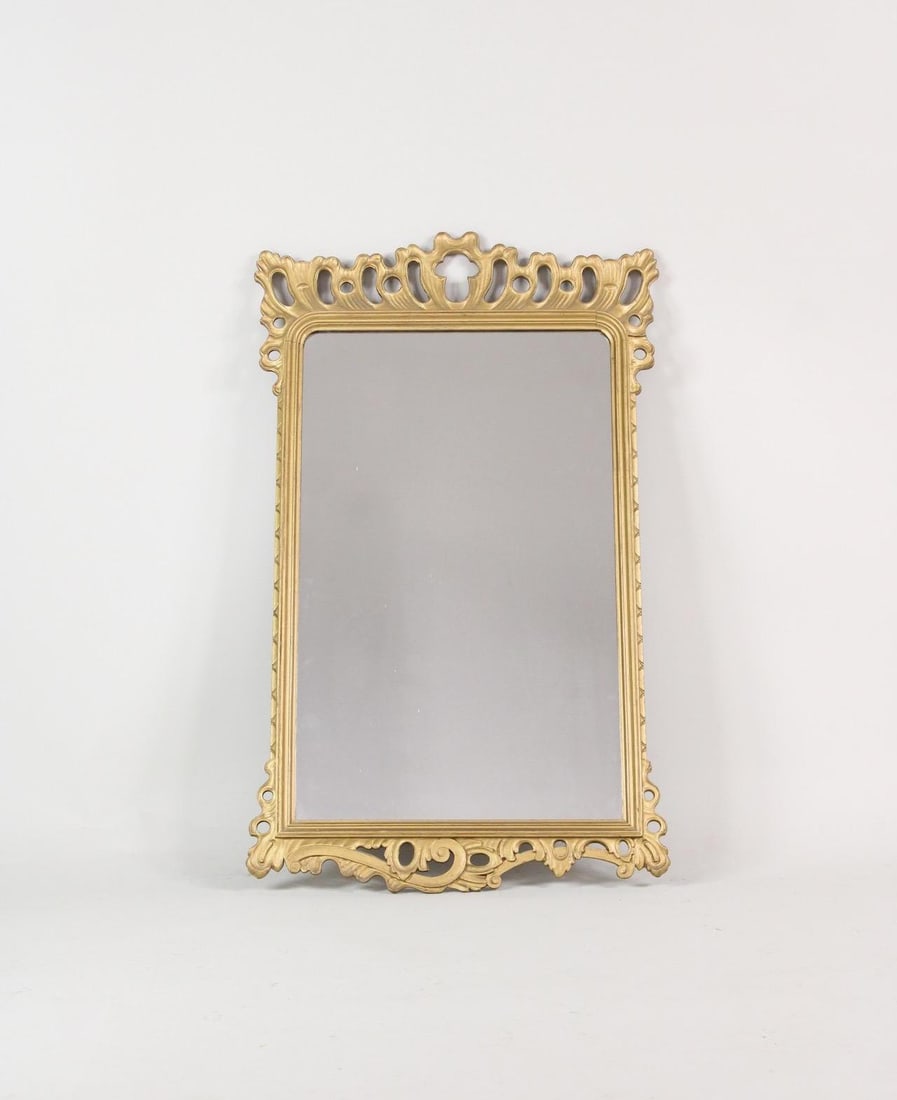 Art Nouveau Style Gilded Wall Mirror (1 of 7)