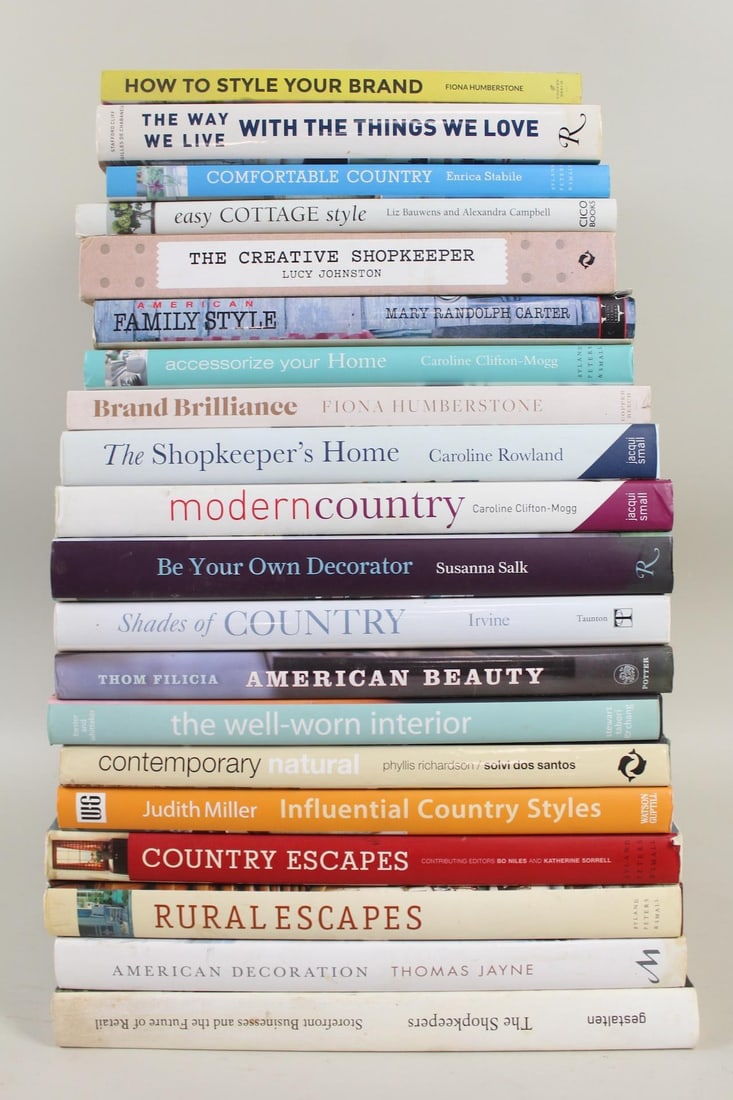 Lot of 20 Home Country Decorating & Shopkeeper Retail Books (1 of 16)