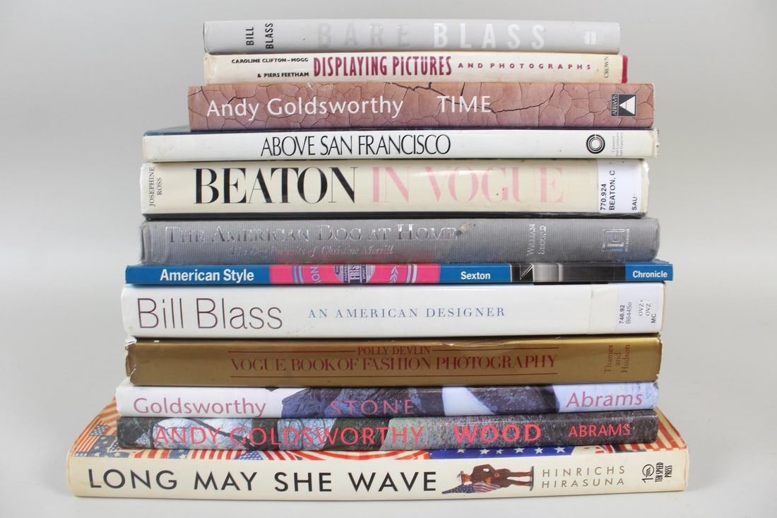 Lot of 12 Fashion Photography Art Books, Andy Goldsworthy, Vogue, Bill Blass (1 of 15)