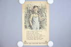 1922 Poster "How the Country Boy Earns" Color Illustrated Child Welfare Association Ad