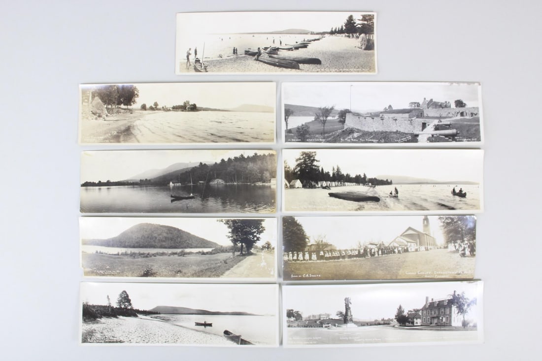 Lot of 9 Early Panoramic Real Photo Postcards, New York & Pennsylvania (1 of 20)