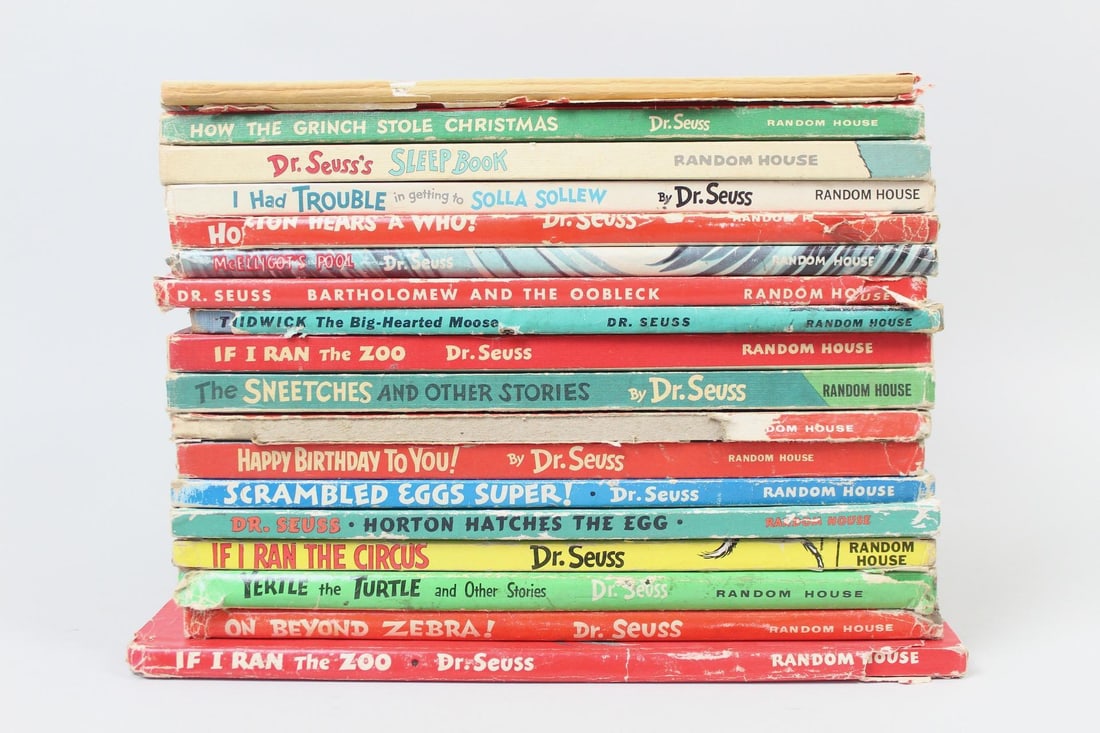 Lot of 18 Early Dr. Seuss Childrens Books, Hardcover Random House (1 of 19)
