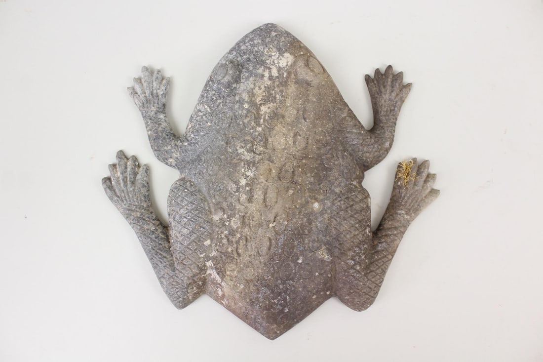 Cast Aluminum Frog Garden Sculpture (1 of 7)