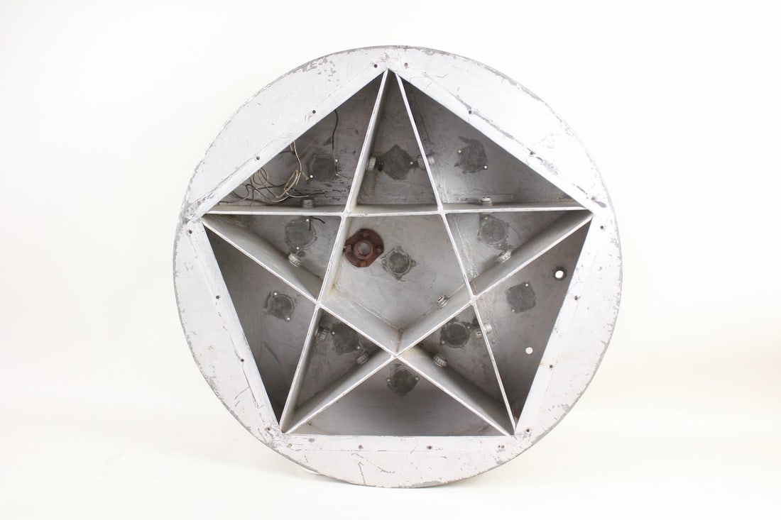 Large Metal Star-Shaped Light, Masonic Order of the Eastern Star (1 of 11)