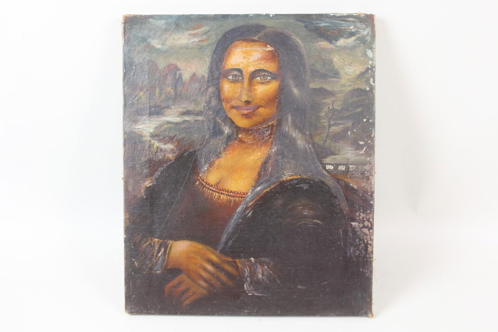 Naive Painting of the Mona Lisa, Roy Gossage 1968 (1 of 11)