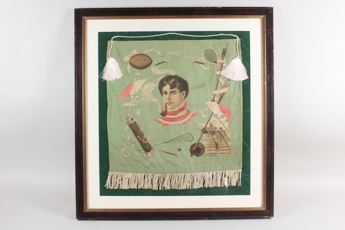 J.G. Emanuel 1903 Antique School Days Sporting Banner (1 of 11)