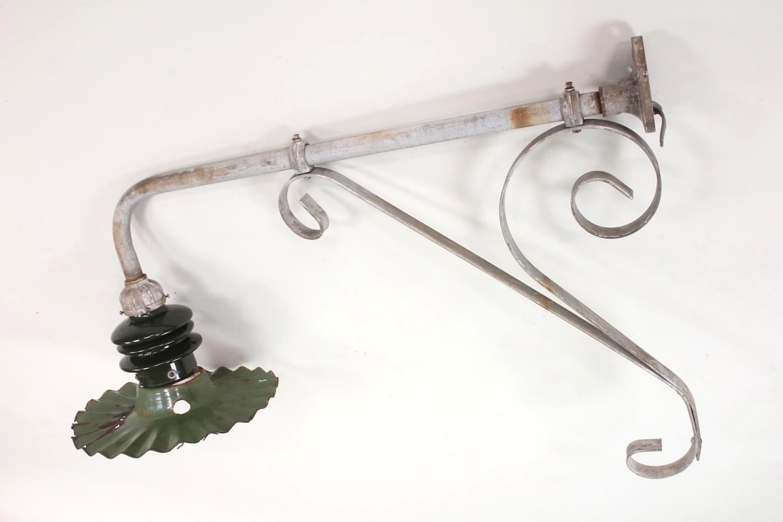 Industrial Wrought Iron Bracket Gas Station Light (1 of 9)