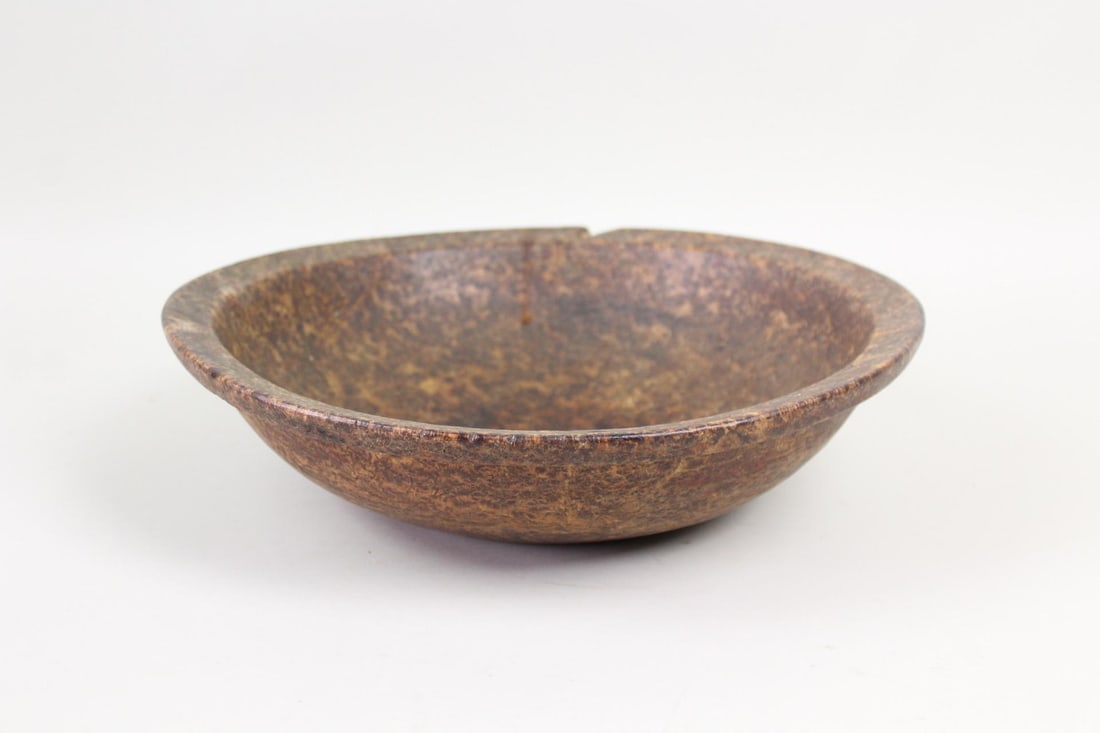 Primitive American 19th C. Burl Wood Bowl (1 of 8)