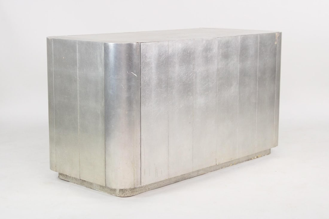 Machine Age Silver Leaf Wood Credenza, Pace Style (1 of 10)