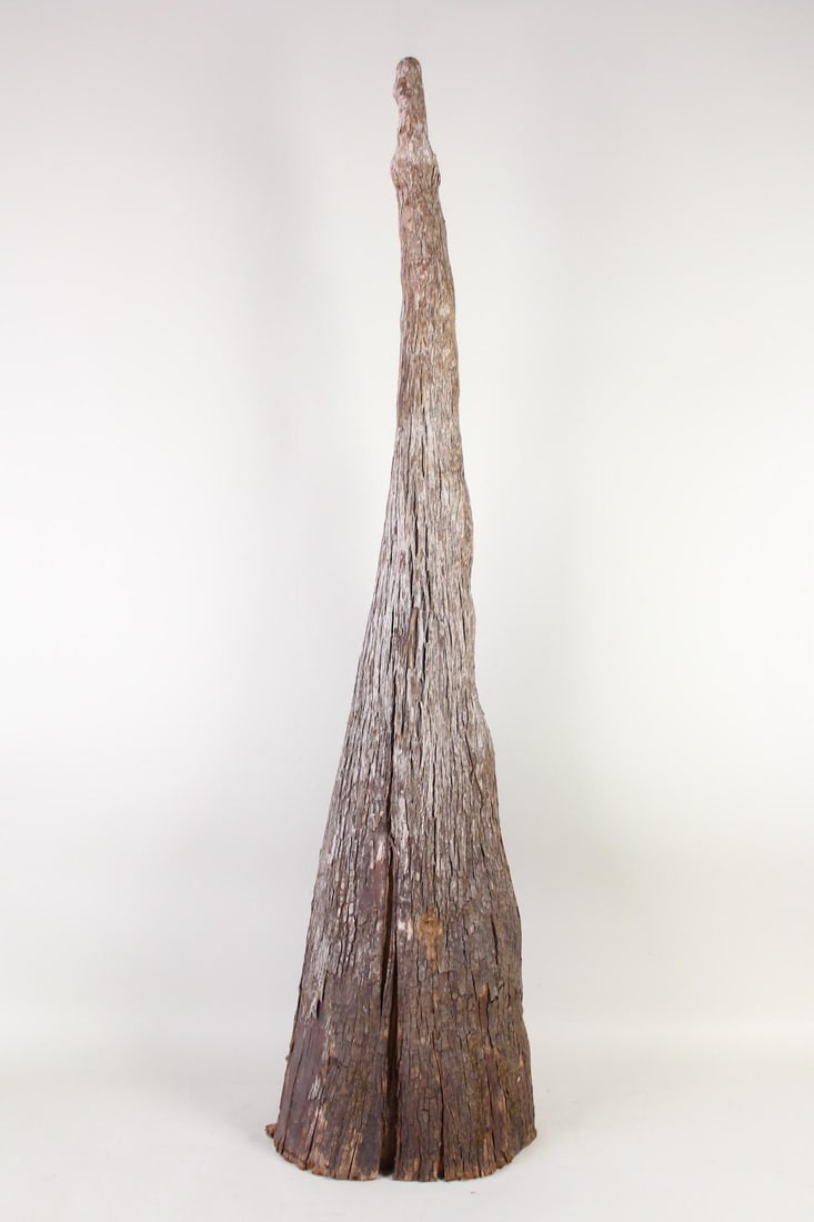 Tall Conical Organic Wooden Tree Spire Natural Sculpture (1 of 8)