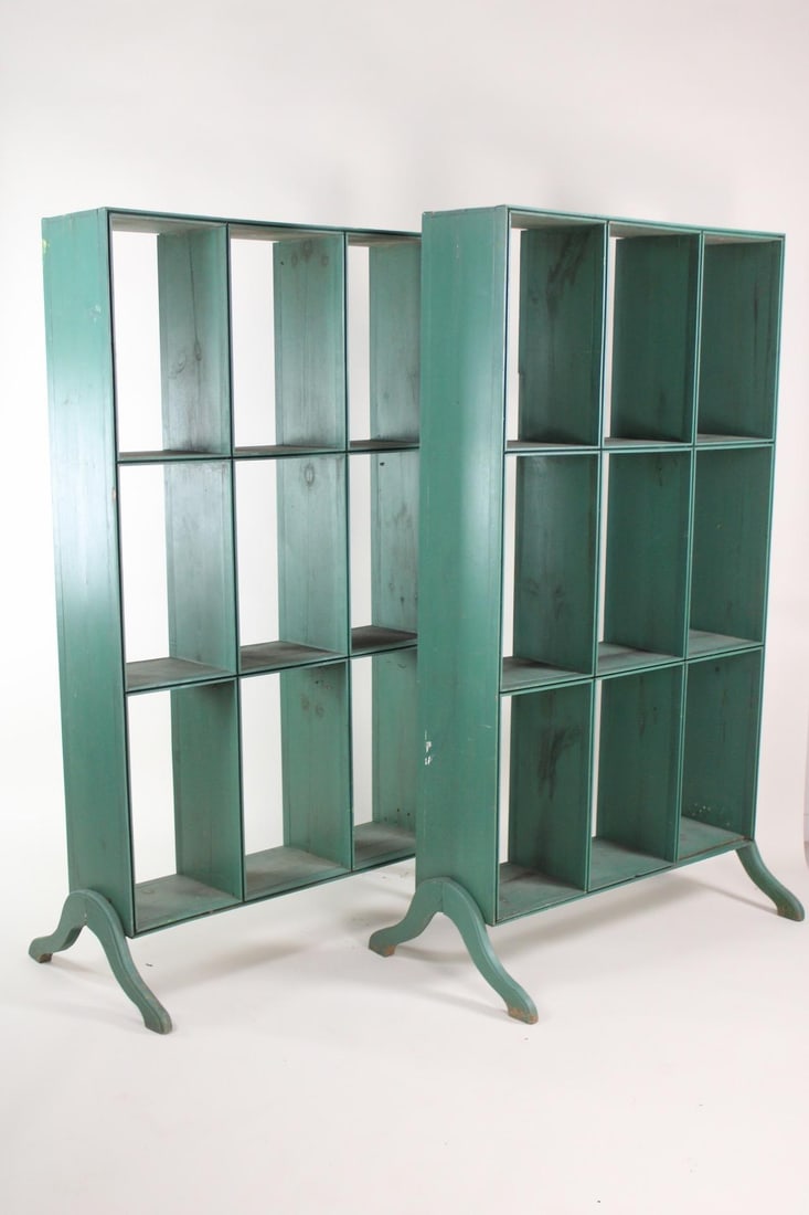 Pair of 6-Foot Wooden General Store Display Shelves (1 of 11)