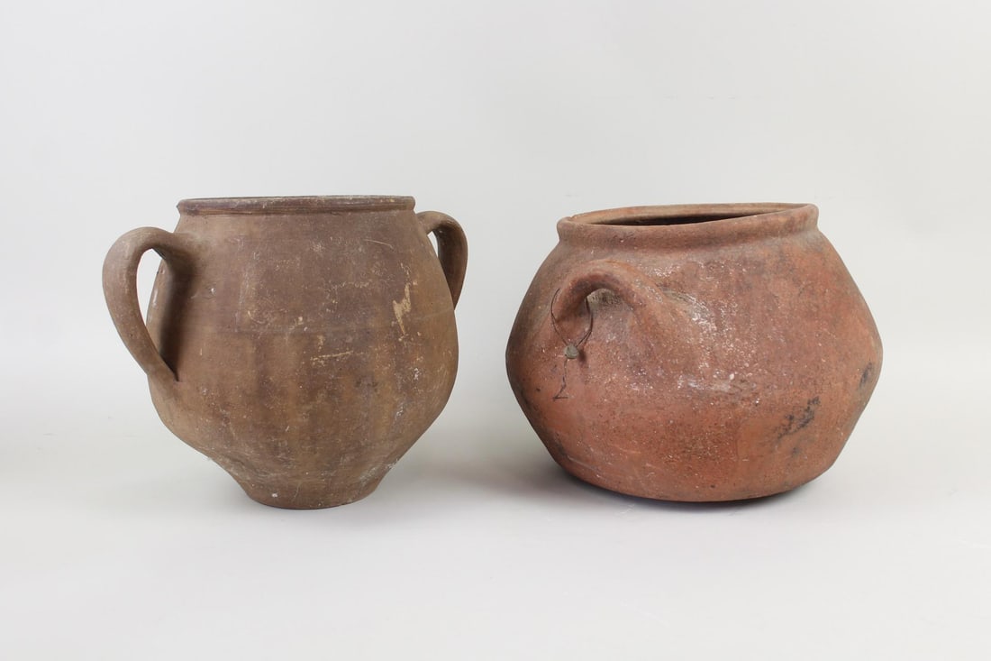 Pair of Terracotta Pottery Jug Vases, Garden Pots (1 of 10)