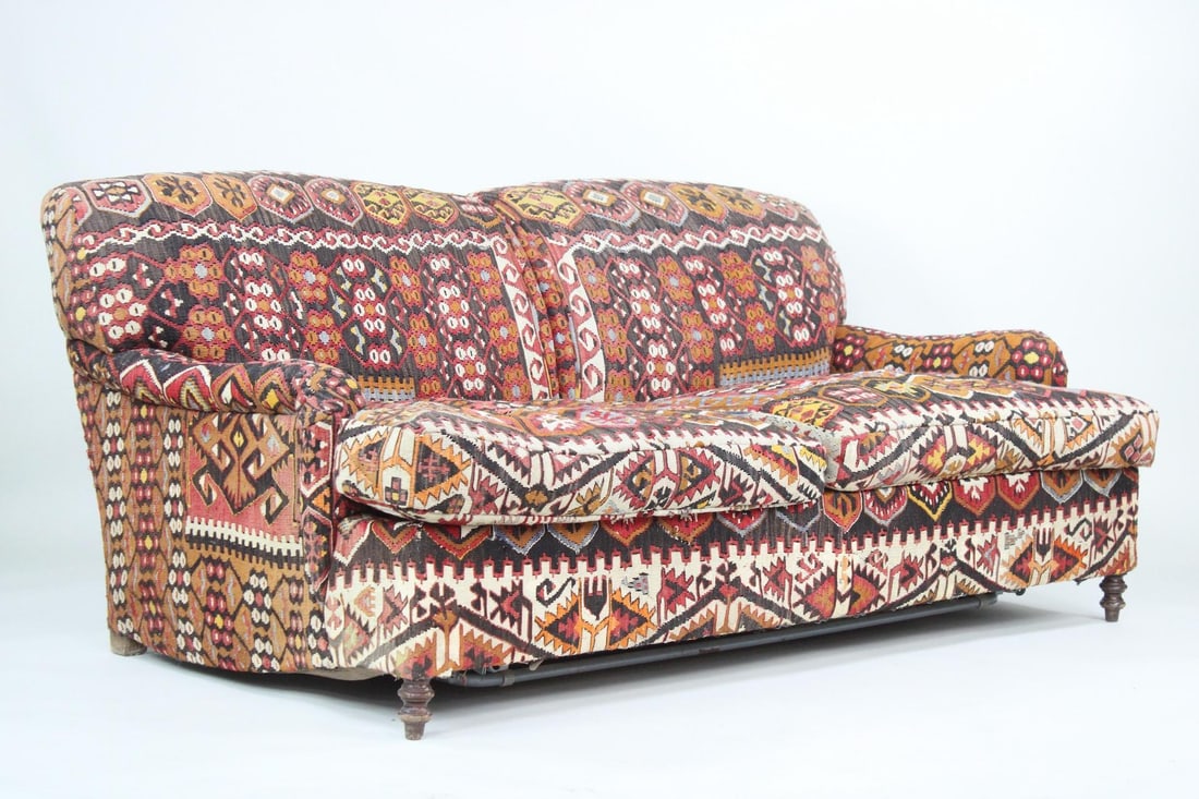 Kilim Upholstered Sofa, George Smith Style (1 of 19)