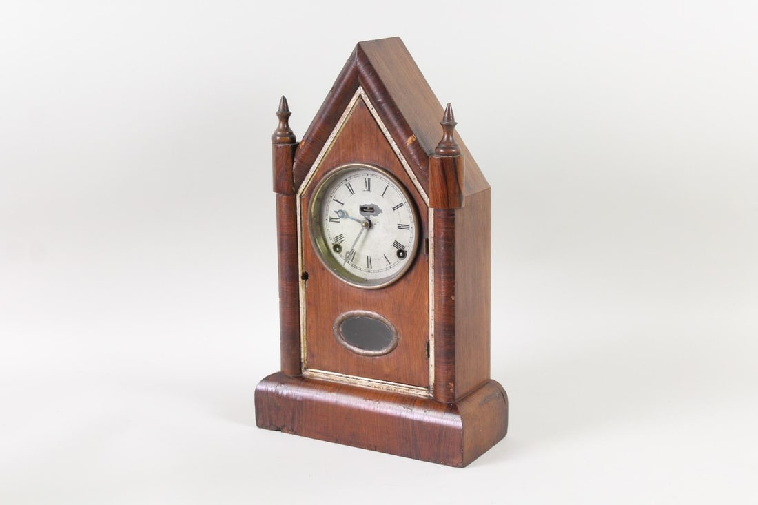 Antique William L. Gilbert Mantle Steeple Clock (1 of 11)