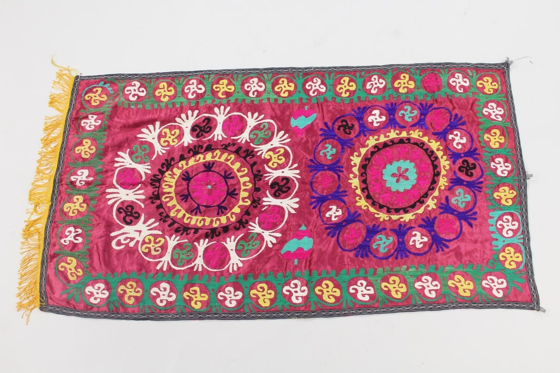 6-Foot Embroidered Suzani Textile, 3 of 5 (1 of 9)