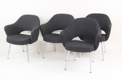 Set of 4 Mid-Century Modern Saarinen Knoll Executive Armchairs, 4 of 4