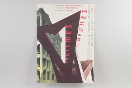 Cubismes Tcheques (Czech Cubism) Centre Pompidou Paris Exhibition Poster 1992