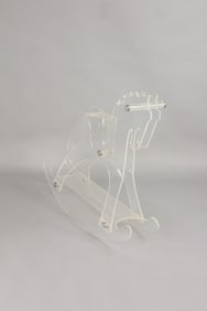 Lucite Ghost Rocking Horse
