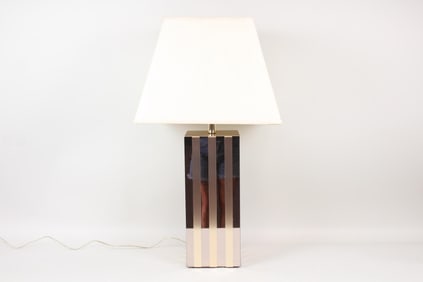Postmodern Striped Mirror Lamp, Jacques Charpentier Style