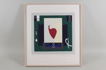Shinsuke Notomi Abstract Silkscreen Print 1988