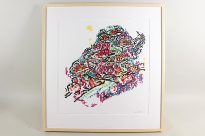 Judy Rifka Abstract Lithograph "San Francisco Still Life" 1986