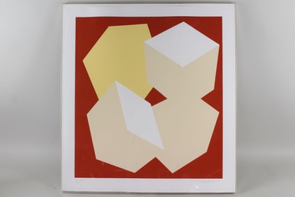 Charles Hinman Geometric Screenprint 1976