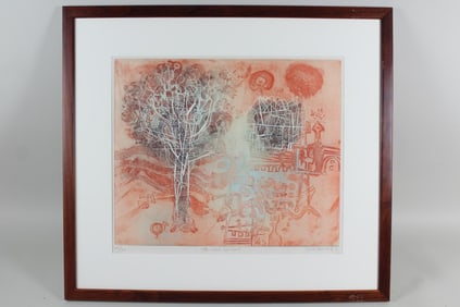 Shoichi Hasegawa Aquatint "Soleil Couchant"
