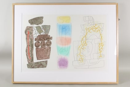 William Brice Aquatint Etching "Untitled V" 1985