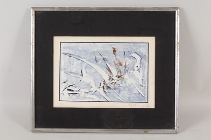 Theater Set Designer Lester Polakov Print Bird in Flight 1967