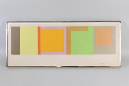 Signed & Framed David Novros Silkscreen, 'Untitled' 1972-1973