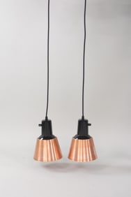 Pair of Bauhaus Midgard K831 Copper Pendant Lights in Box