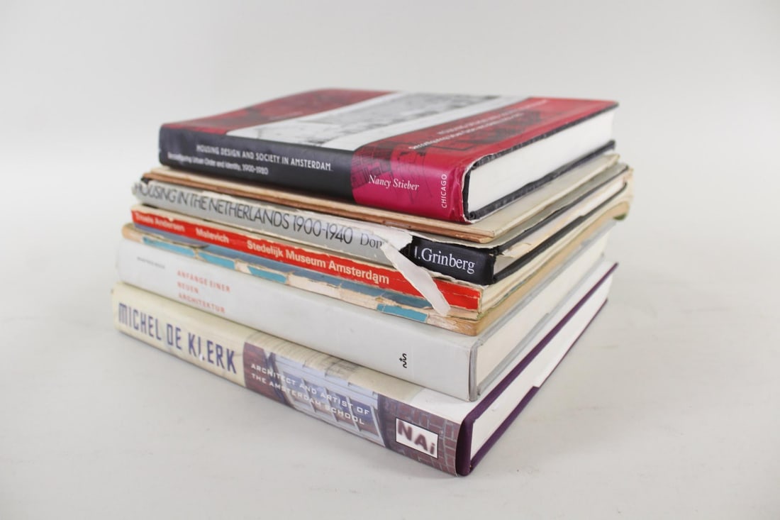 Lot of 8 Dutch Architecture Design Books, Amsterdam, Duiker, Klerk, Malevich (1 of 16)