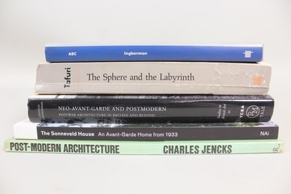 Lot of 5 Art Books, Architecture, Avant-Garde, Postmodern, Urban Development