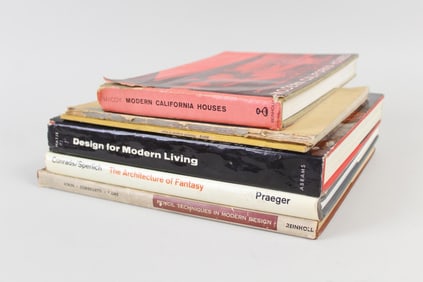 Lot of 6 Mid-Century Modern Architecture Design Books, Case Study