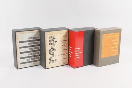 Lot of 4 Boxed Set Masters of World Architecture Books, Mid Century Modern Design