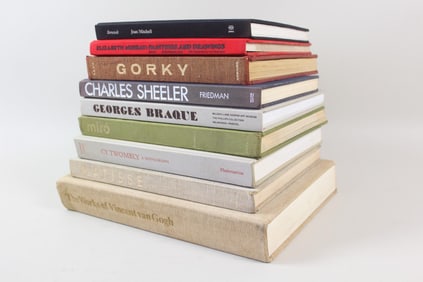 Lot of 9 Art Coffee Table Books, Miro, Twombly, Joan Mitchell & More