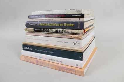Lot of 13 Art Books, Architecture, Louis I. Kahn, Wittgenstein, Aldo Rossi