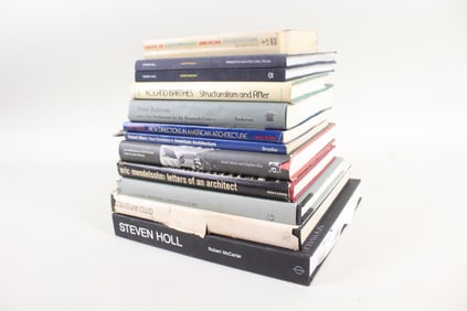 Lot of 12 Art Books, Architecture, Steven Holl, Eric Mendelsohn, Peter Behrens, Otto Wagner