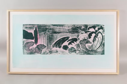William Tillyer Woodblock Print "Palm Springs to Tallesin"